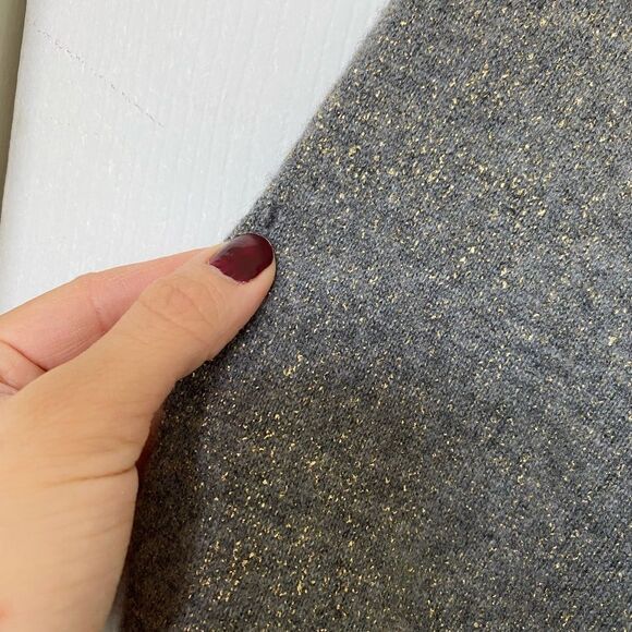 Vince Cashmere Grey & Golden Sweater - Picture 4 of 9